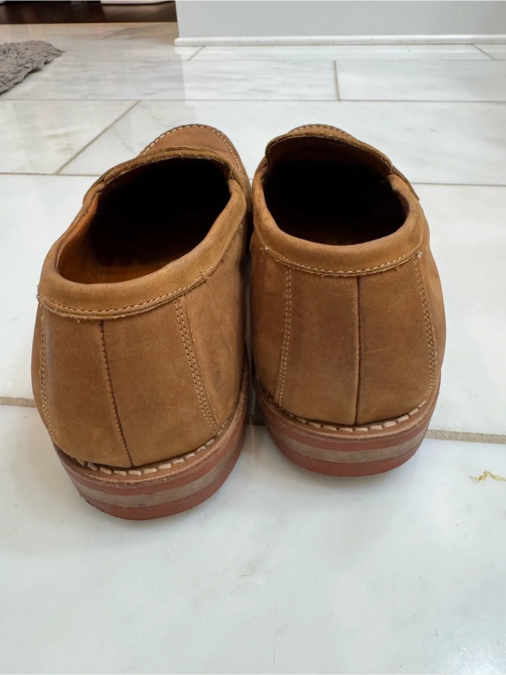 Allen Edmonds Brown Leather Loafers - SIZE 15